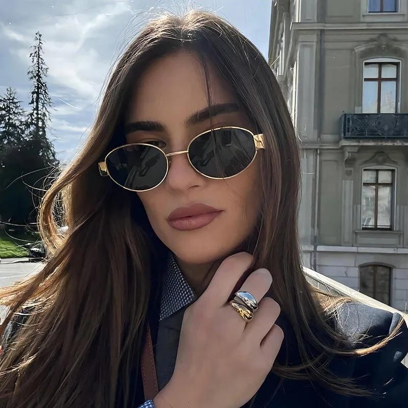 Retro Oval Sunglasses for Women & Men